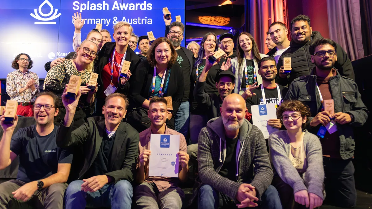 Group photo of all winners of Splash Awards: Germany & Austria 2025
