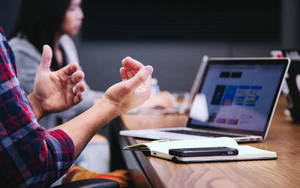 © Photo by Headway on Unsplash Collaboration with a notebook