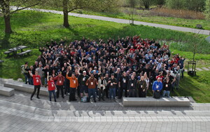 Group photo at Drupal Dev Days Leuven