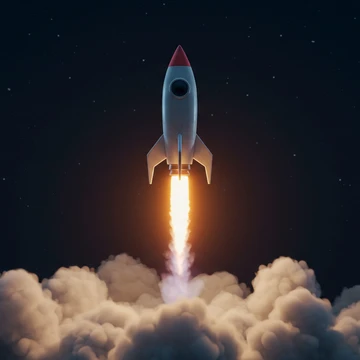 © Google ImageFX a launching rocket